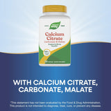 Nature's Way Calcium Citrate Supplement bottle close-up