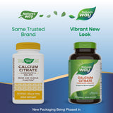 Nature's Way Calcium Citrate supplement bottle side view