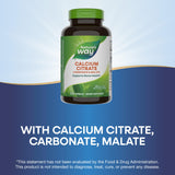 Nature's Way Calcium Citrate supplement bottle top view