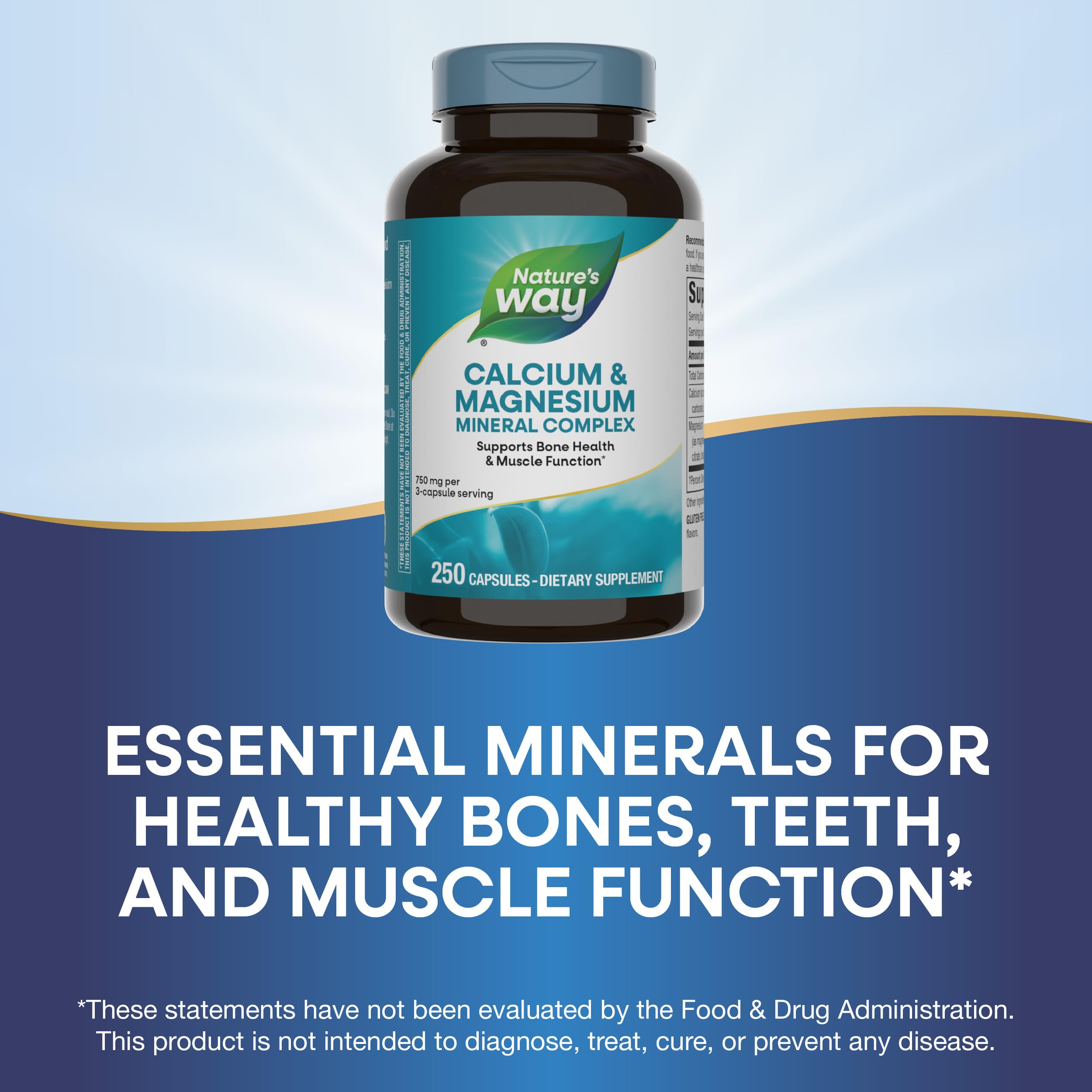 Nature's Way Calcium & Magnesium Mineral Complex ingredients list