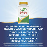 Nature's Way Calcium, Magnesium & Vitamin D Complex 298g ingredients list