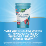 Nature's Way Calm Drops raspberry flavour lozenge close-up