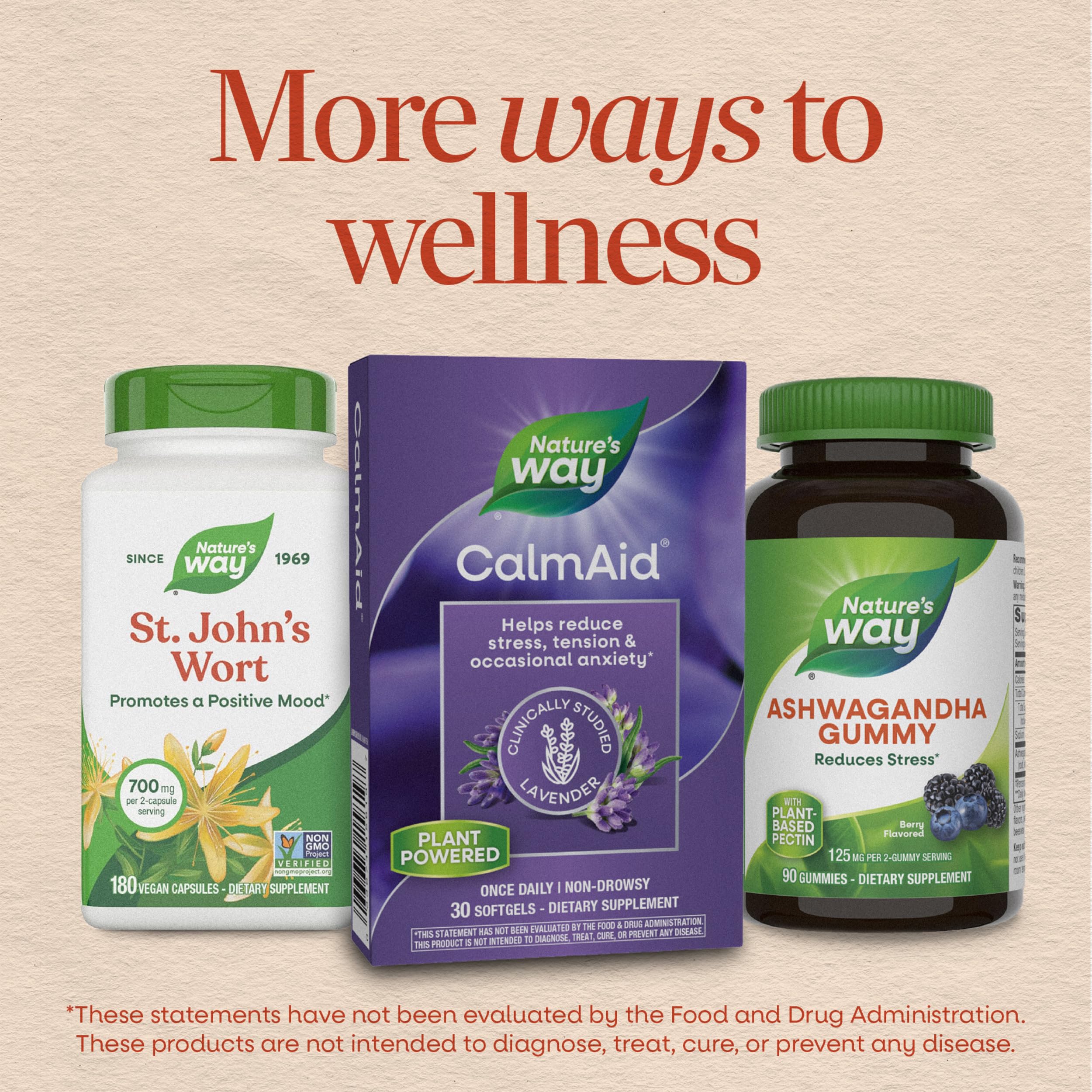 Nature's Way CalmAid Lavender Oil Softgels ingredients list