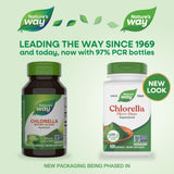 Nature's Way Chlorella 1230mg 90 Capsules side view