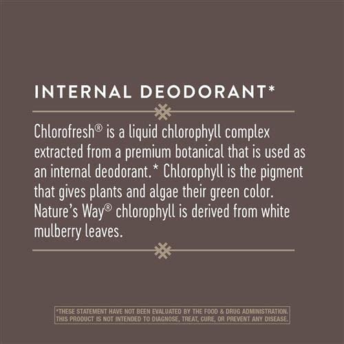 Nature's Way Chlorofresh 222g with other herbal supplements