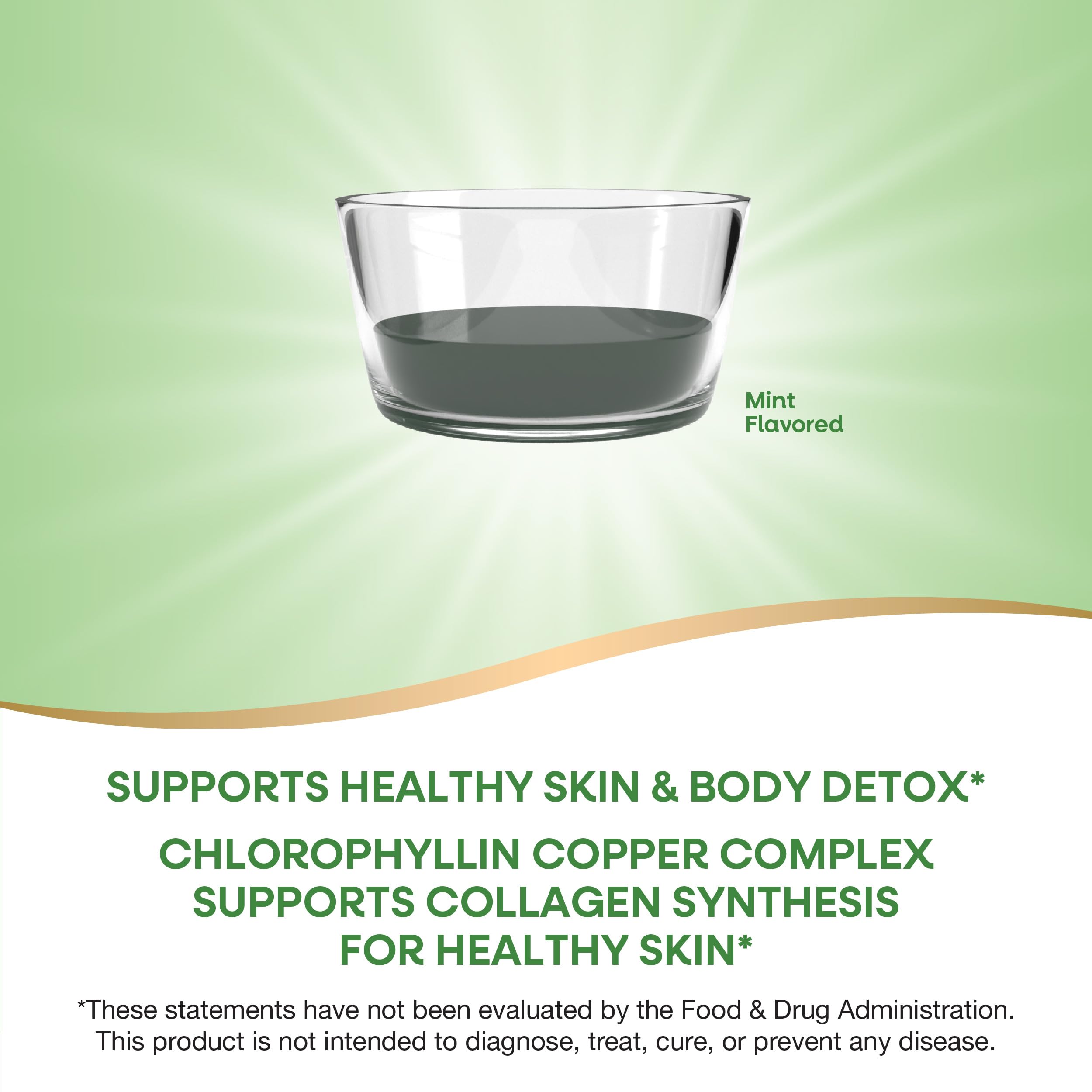 Nature's Way Chlorofresh liquid chlorophyllin complex side view