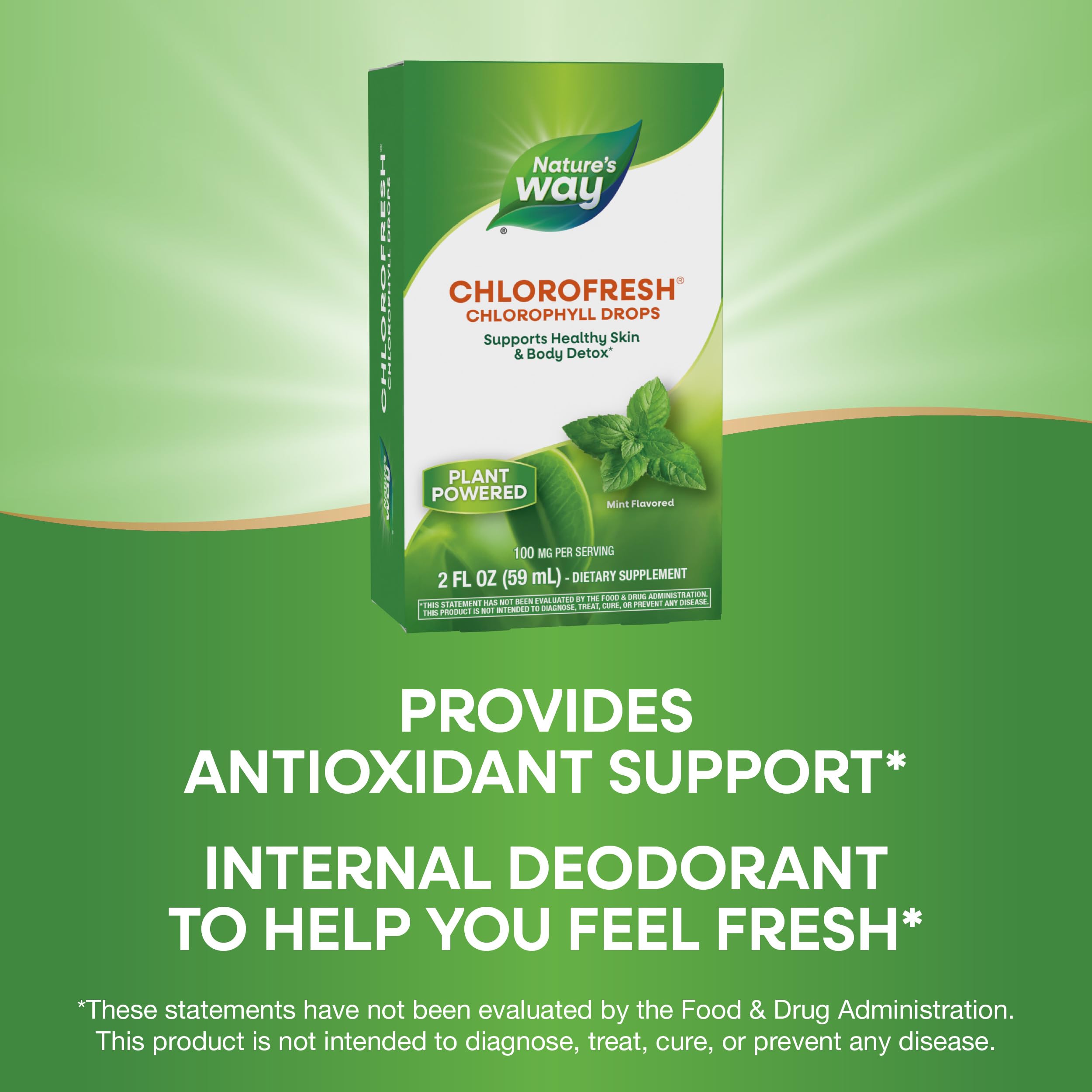 Nature's Way Chlorofresh product label close-up