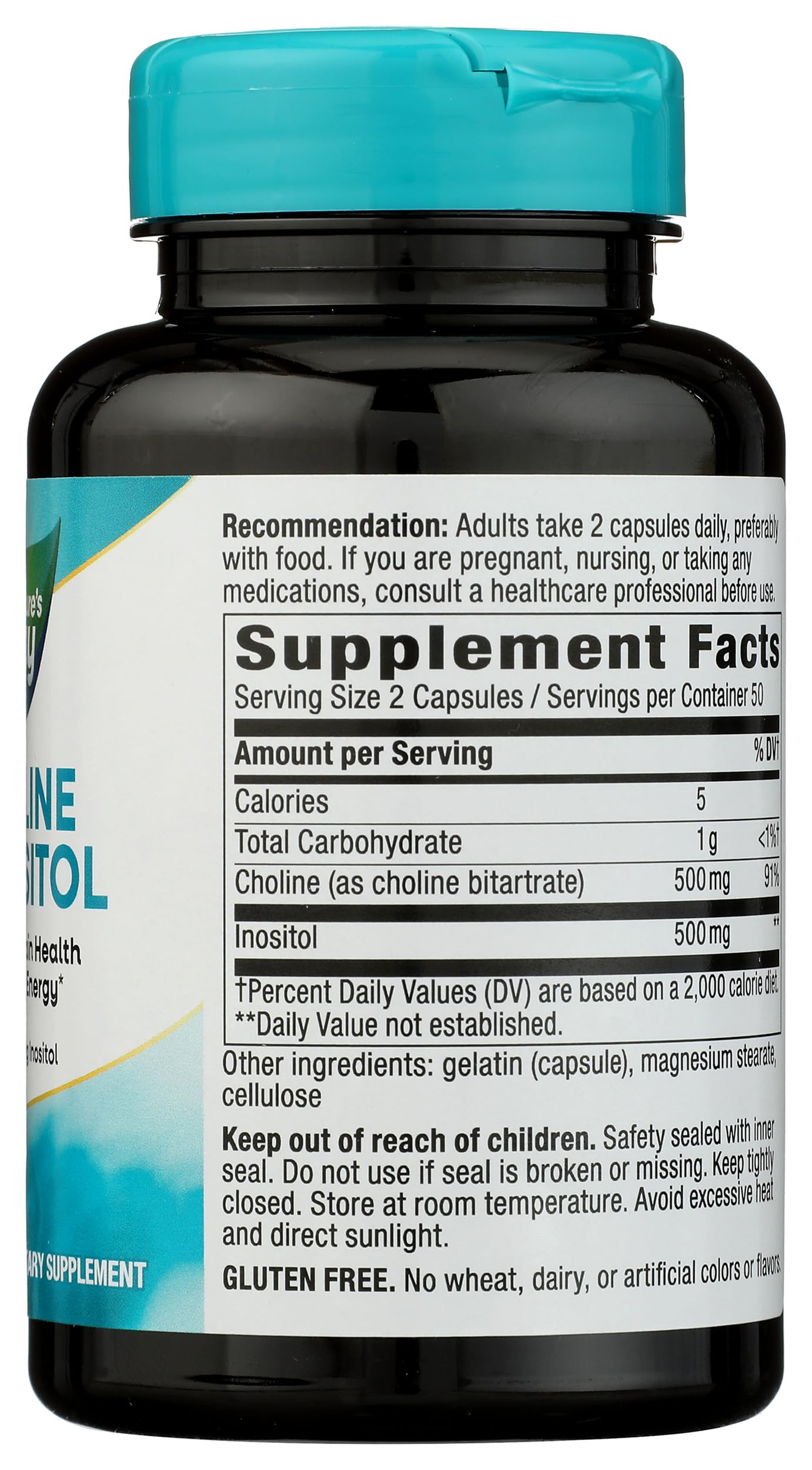 Nature's Way Choline & Inositol Capsules 500mg lifestyle shot