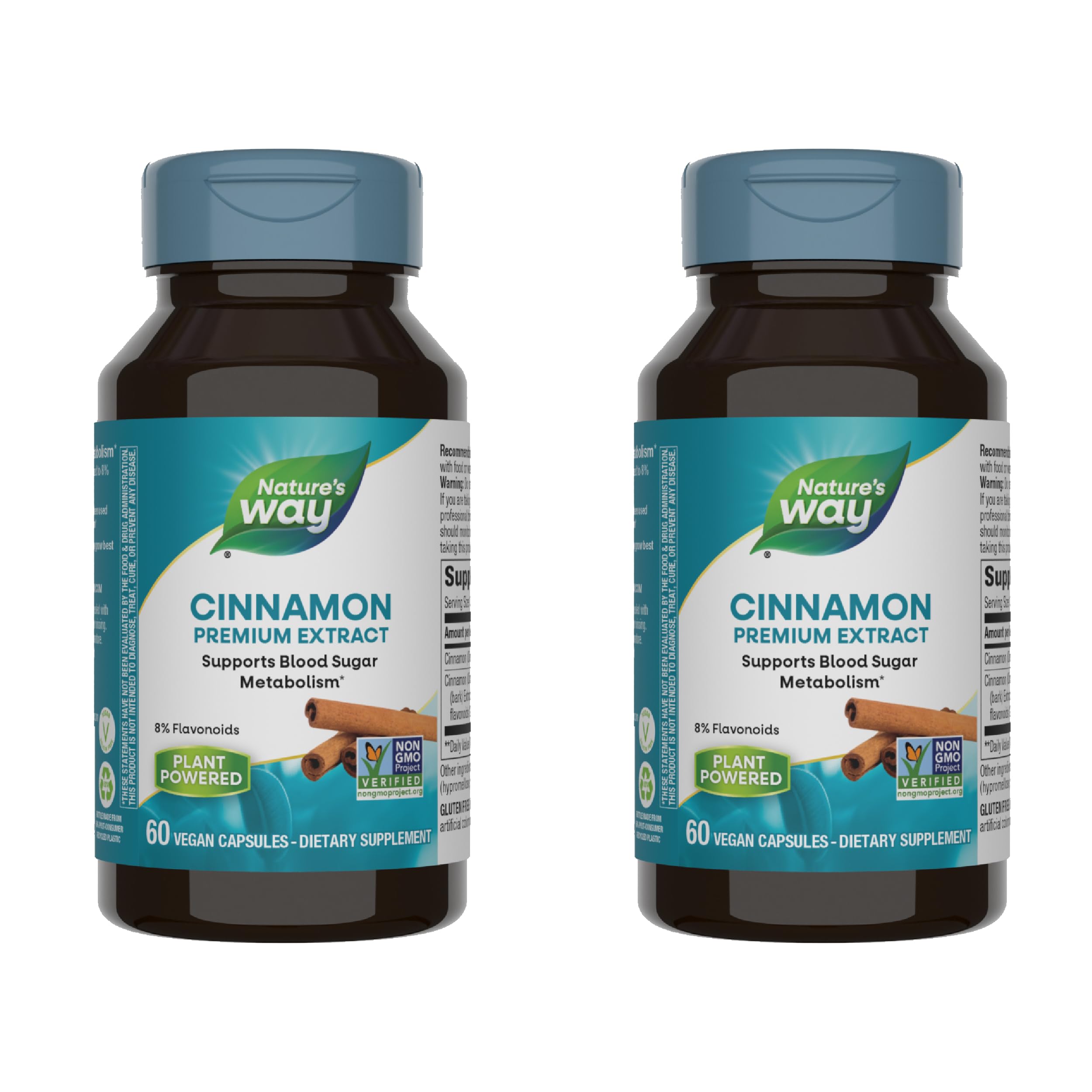 Nature's Way Cinnamon Bark Capsules bottle front view