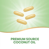 Nature's Way Coconut Oil Softgels 200g back view