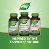 Nature's Way Coconut Oil Softgels in hand