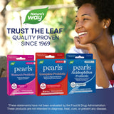 Nature's Way Complete Probiotic Pearls softgels on a table