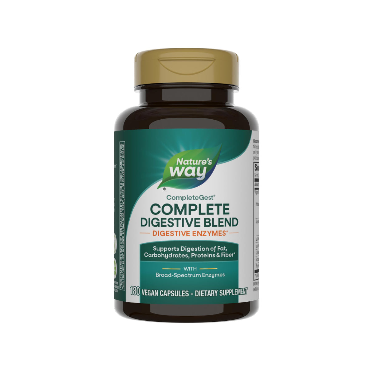 Nature's Way CompleteGest vegan enzymes 100g front view