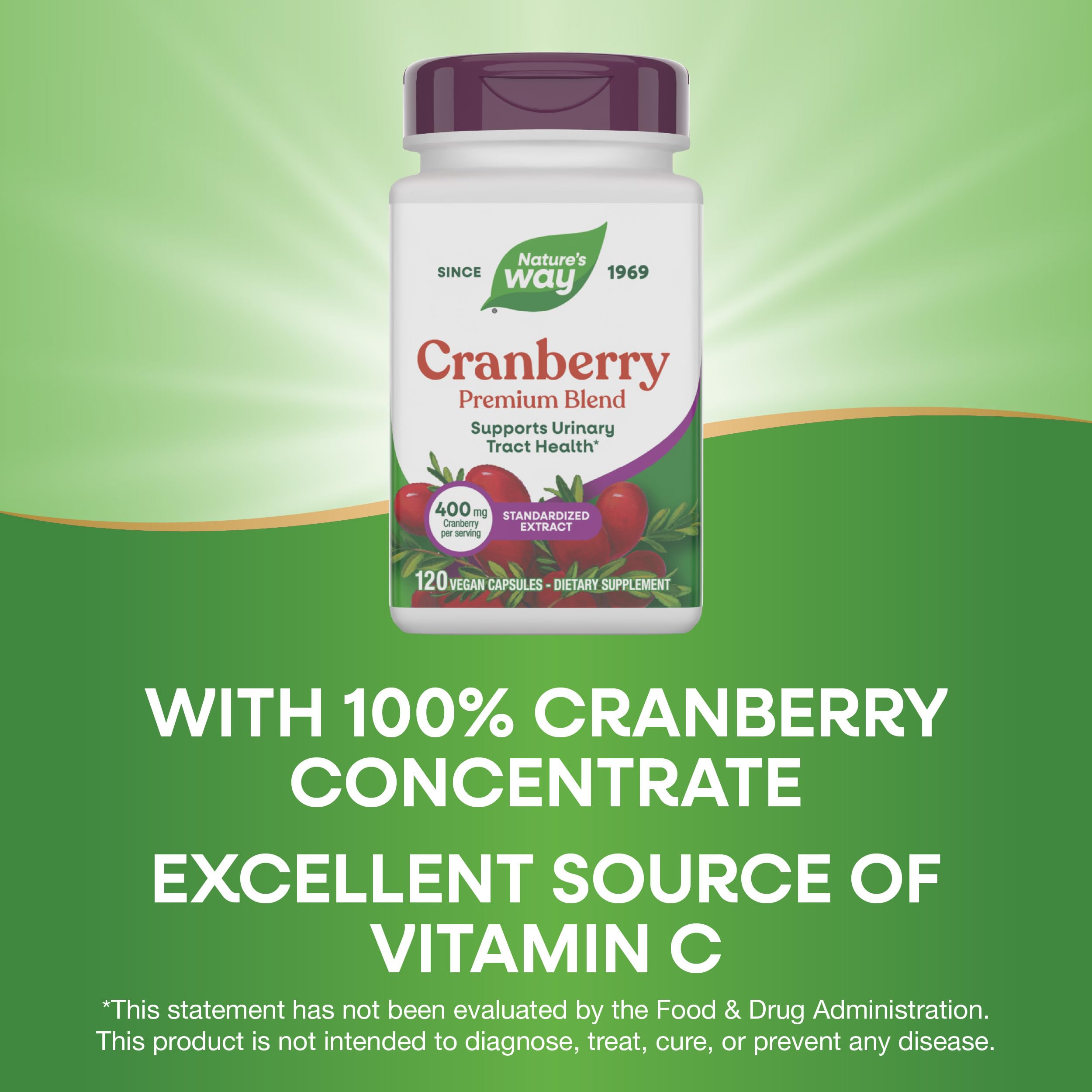 Nature's Way Cranberry Supplement close-up of capsules