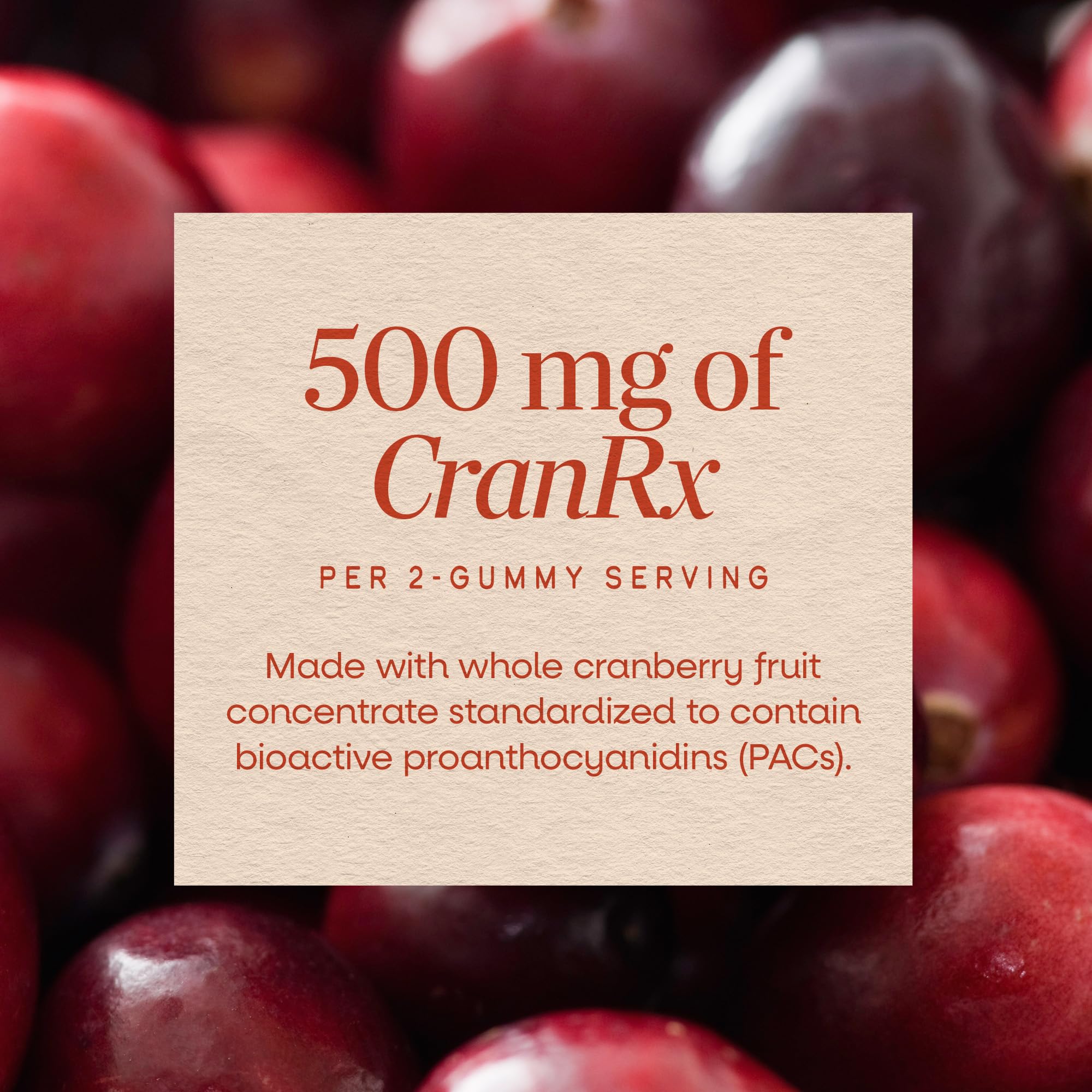 Nature's Way CranRx Gummies packaging and serving suggestion