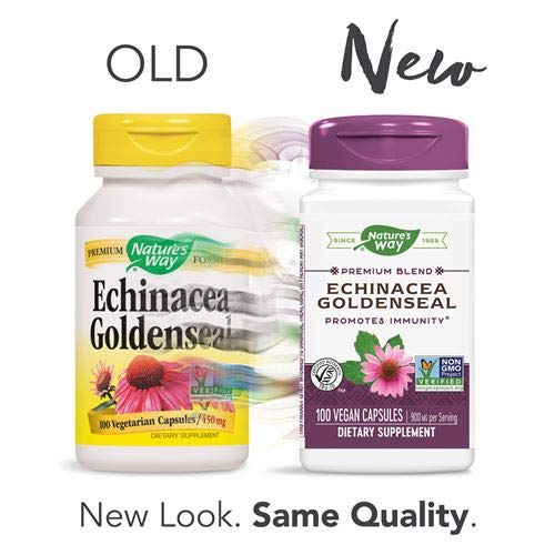 Nature's Way Echinacea Goldenseal bottle side view