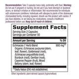 Nature's Way Echinacea Goldenseal ingredients list