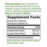 Nature's Way Elderberry capsules with packaging
