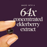 Nature's Way Elderberry Gummies side view with nutritional information