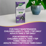 Nature's Way Elderberry Syrup 64x Concentrated 113g on a kitchen counter