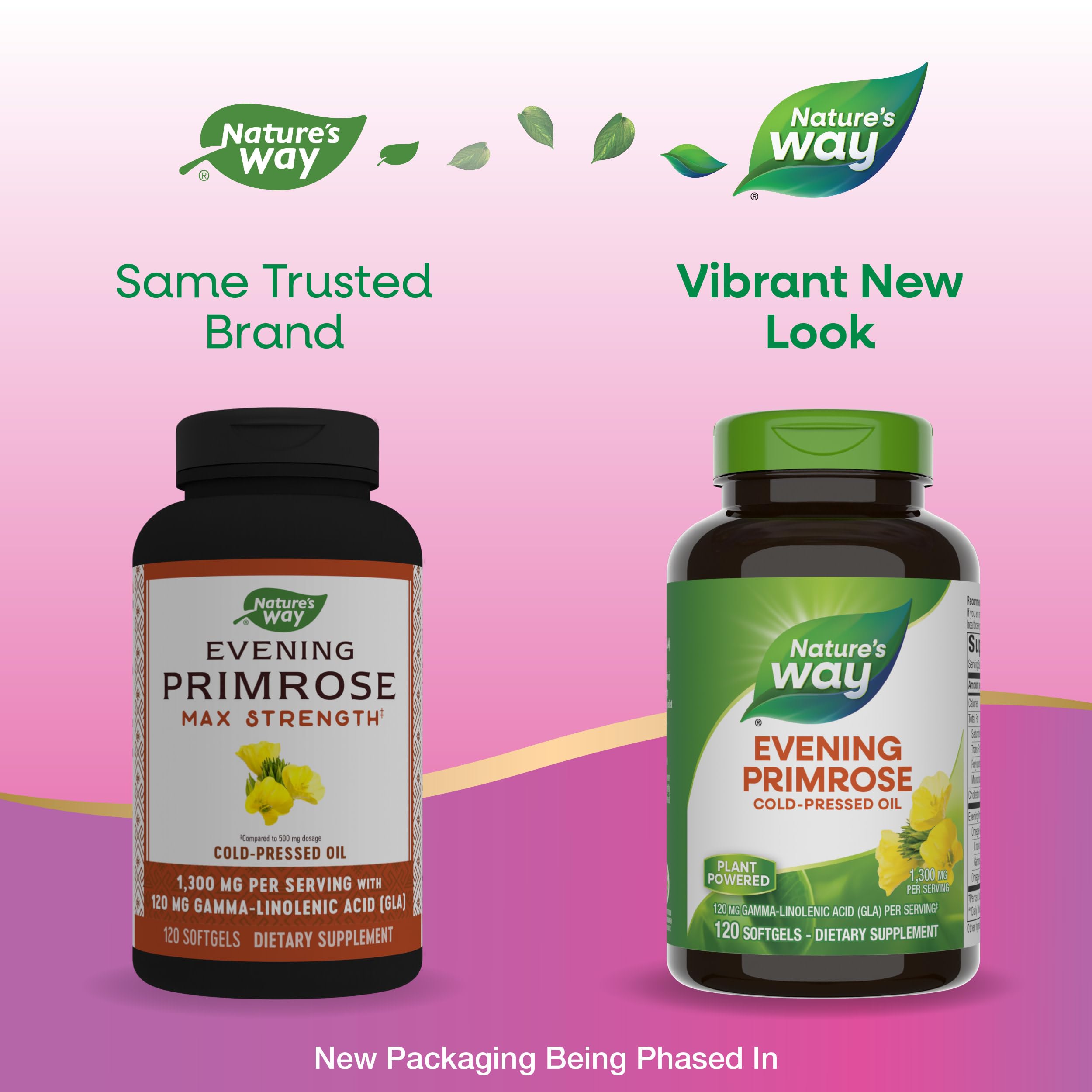 Nature's Way Evening Primrose Oil Softgels side view