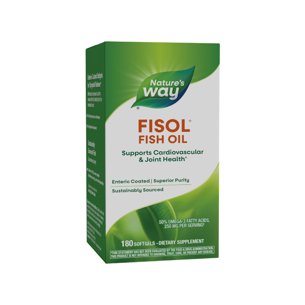 Nature's Way Fisol Fish Oil softgel front view