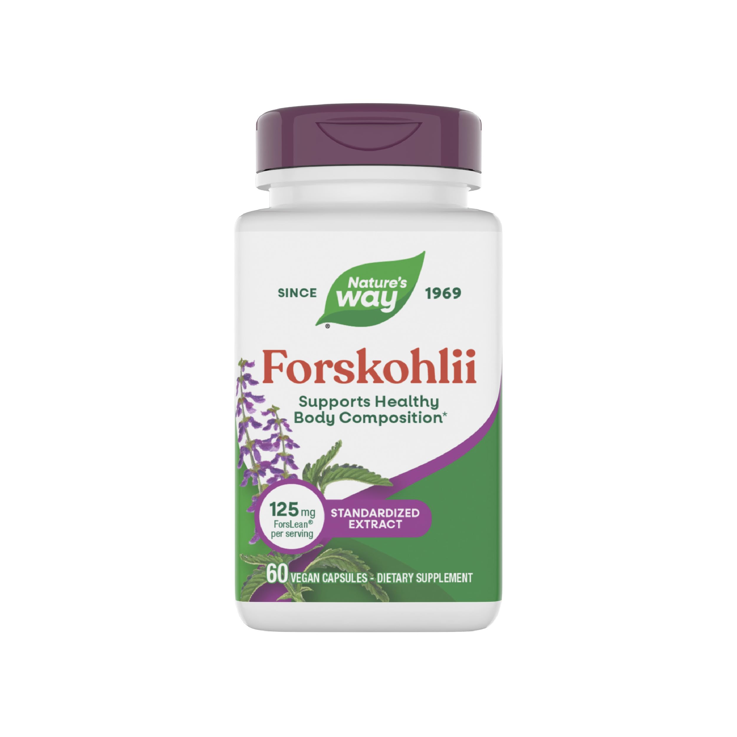 Nature's Way Forskohlii 125mg supplement front view