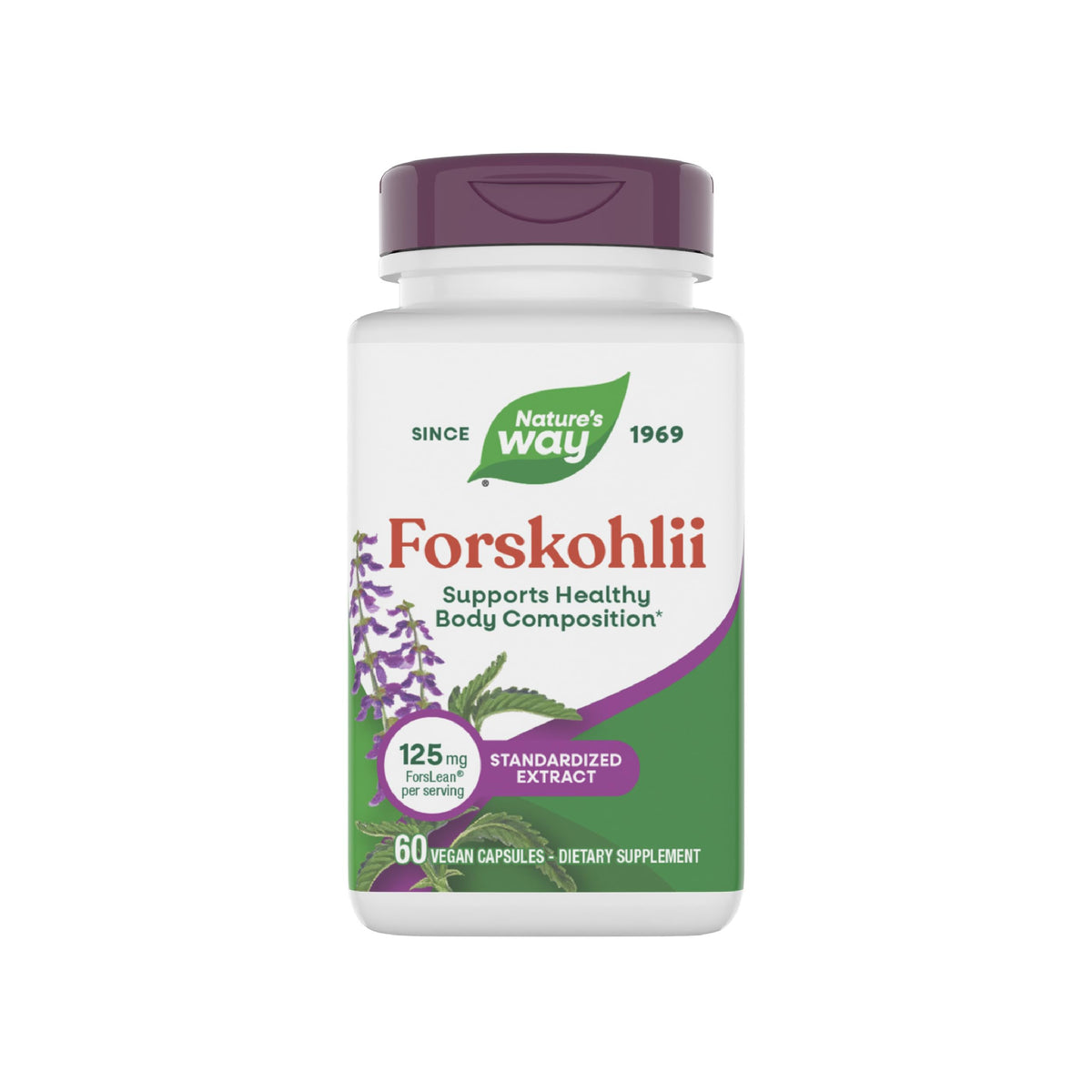 Nature's Way Forskohlii 125mg supplement front view