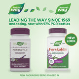 Nature's Way Forskohlii 125mg supplement side view
