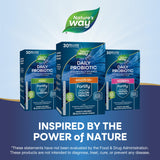 Nature's Way Fortify 50+ Probiotic capsules with a glass of water