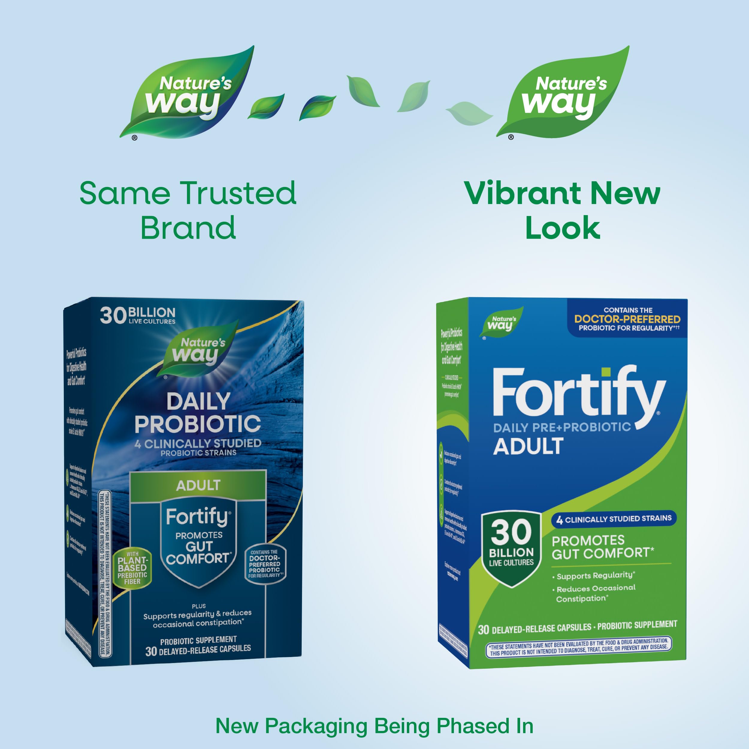 Nature's Way Fortify Daily Probiotic 30 Billion CFU capsule close-up