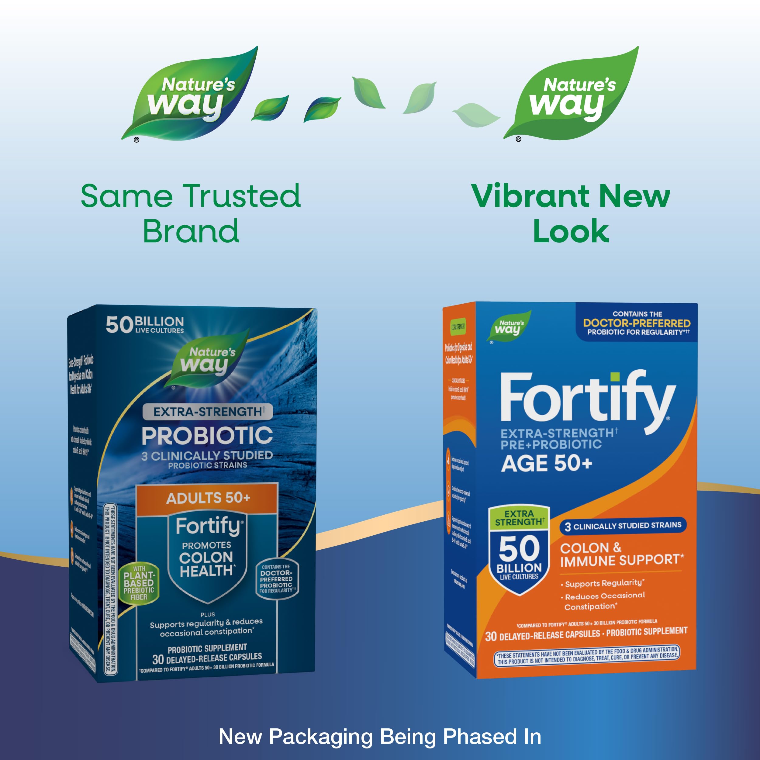 Nature's Way Fortify Extra Strength Probiotic 50 Billion CFU capsule side view