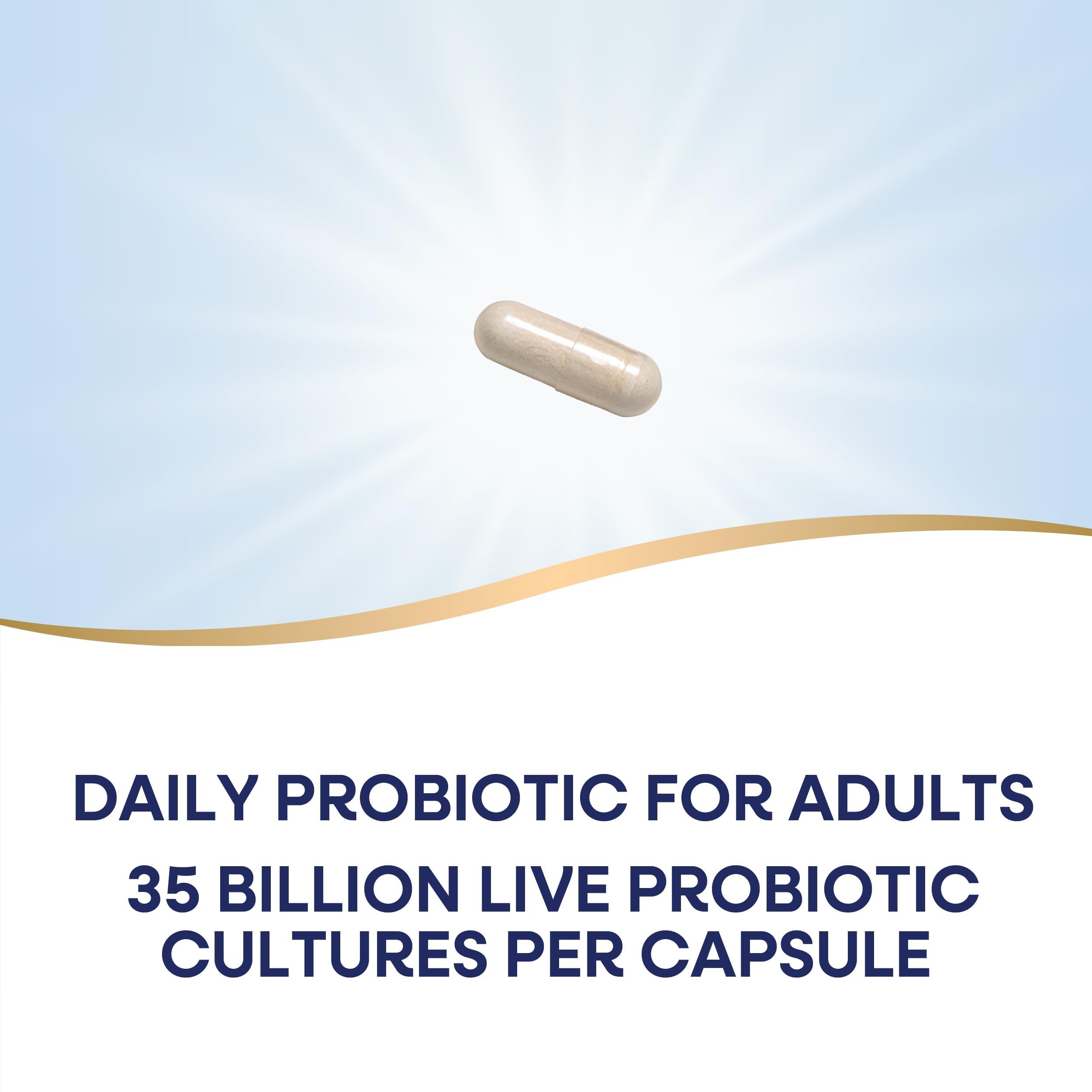 Nature's Way Fortify Optima Daily Probiotic 35 Billion CFU capsules on a table