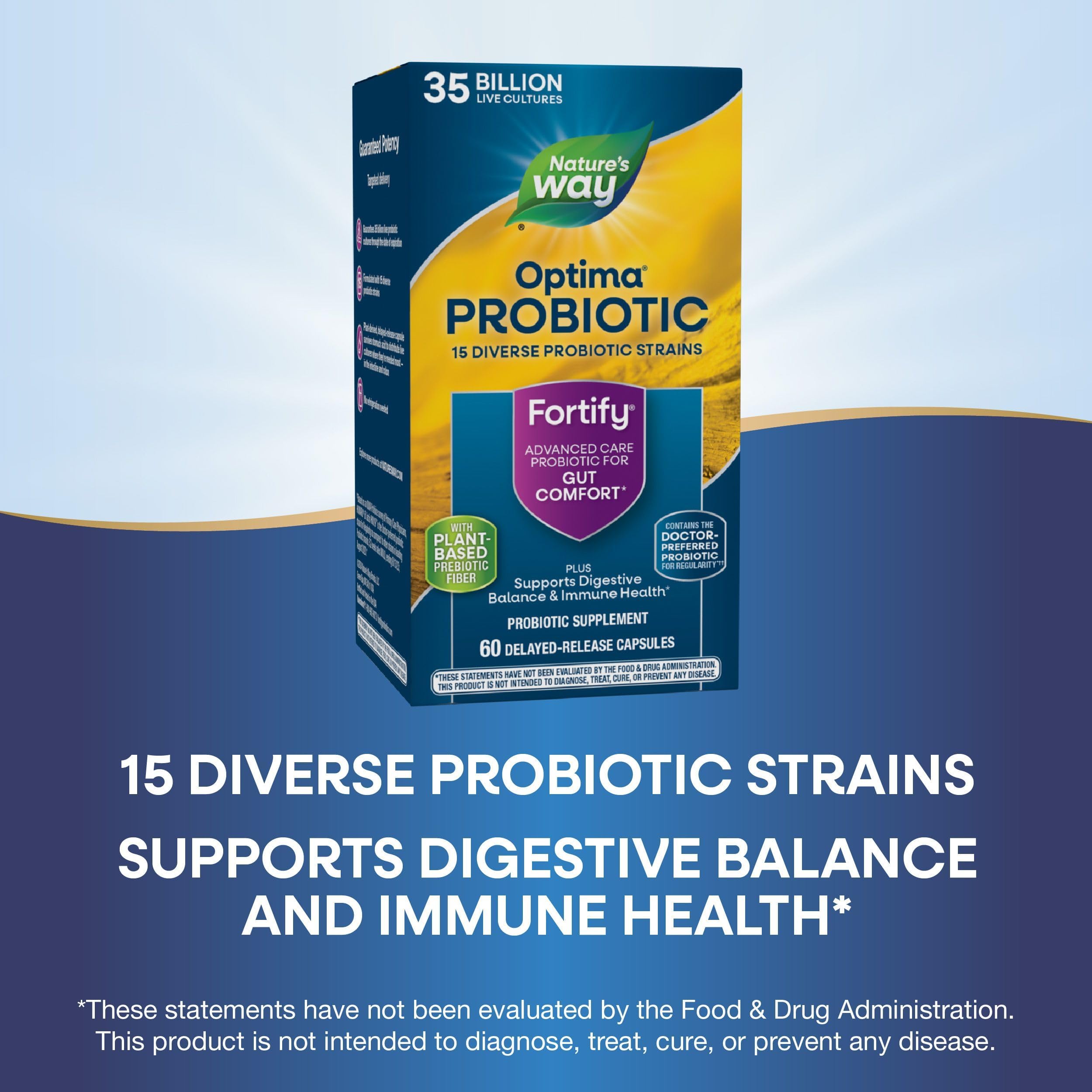 Nature's Way Fortify Optima Daily Probiotic ingredients list