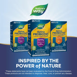 Nature's Way Fortify Optima Daily Probiotic with a glass of water