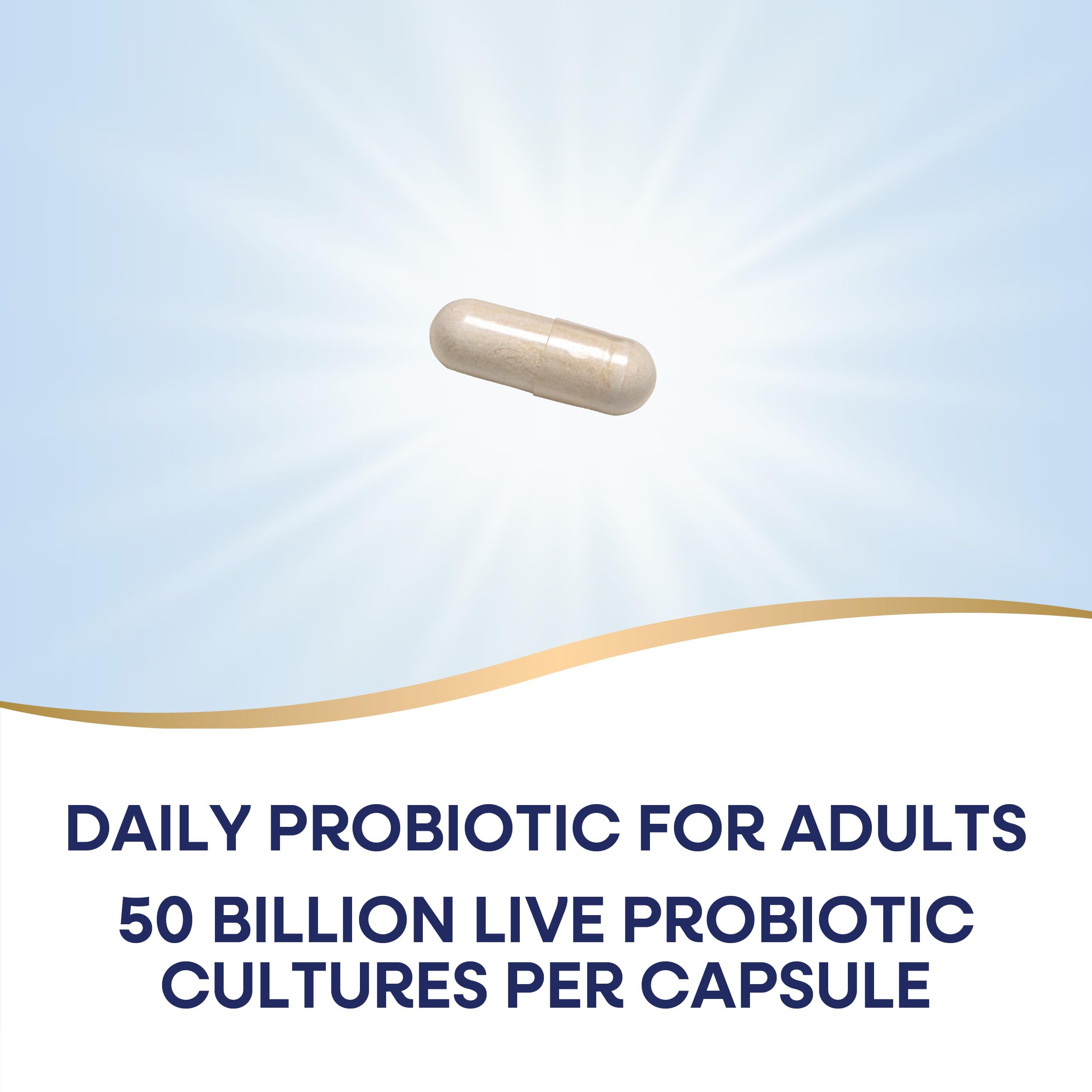 Nature's Way Fortify Optima Probiotic 50 Billion CFU capsule close-up