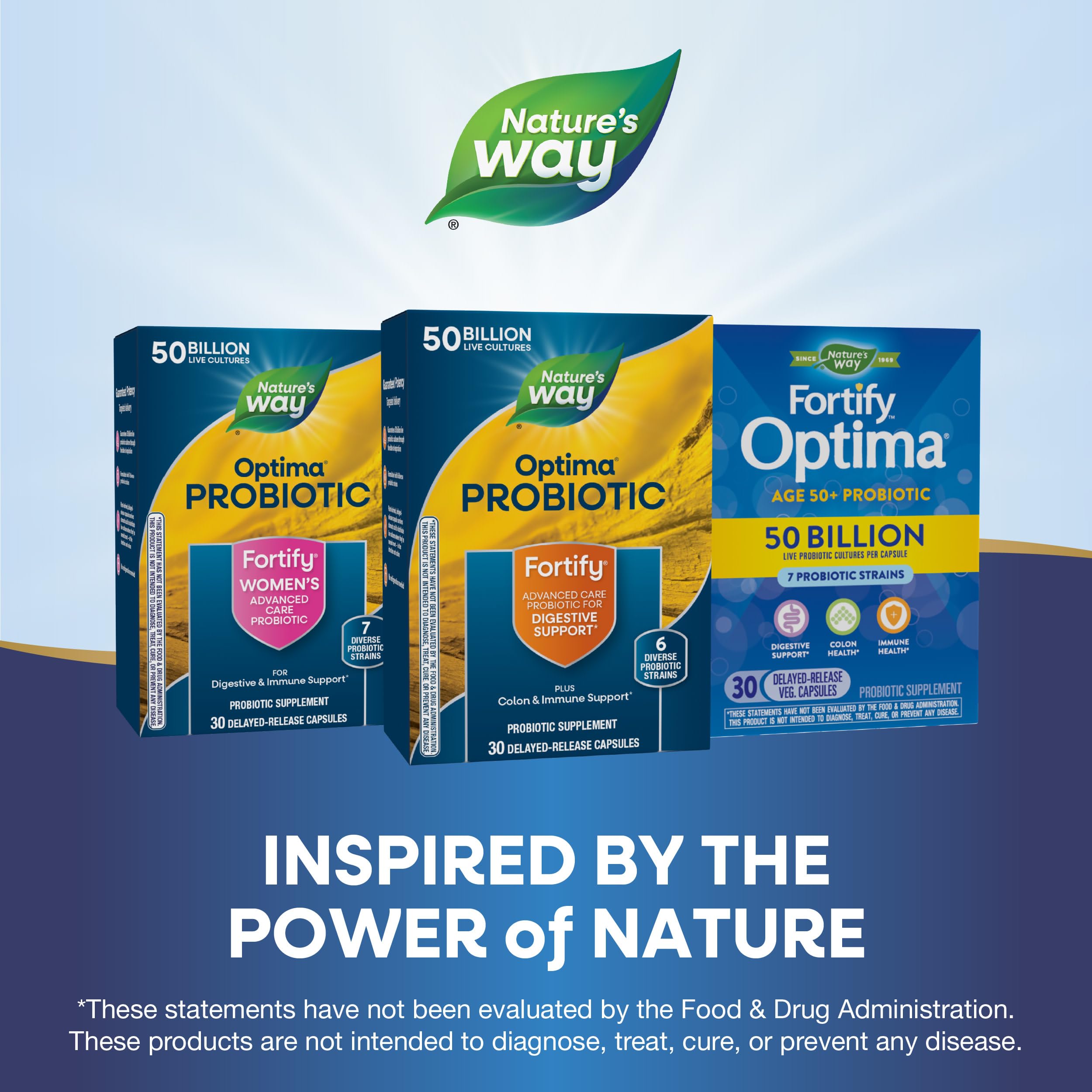 Nature's Way Fortify Optima Probiotic 50 Billion CFU lifestyle scene