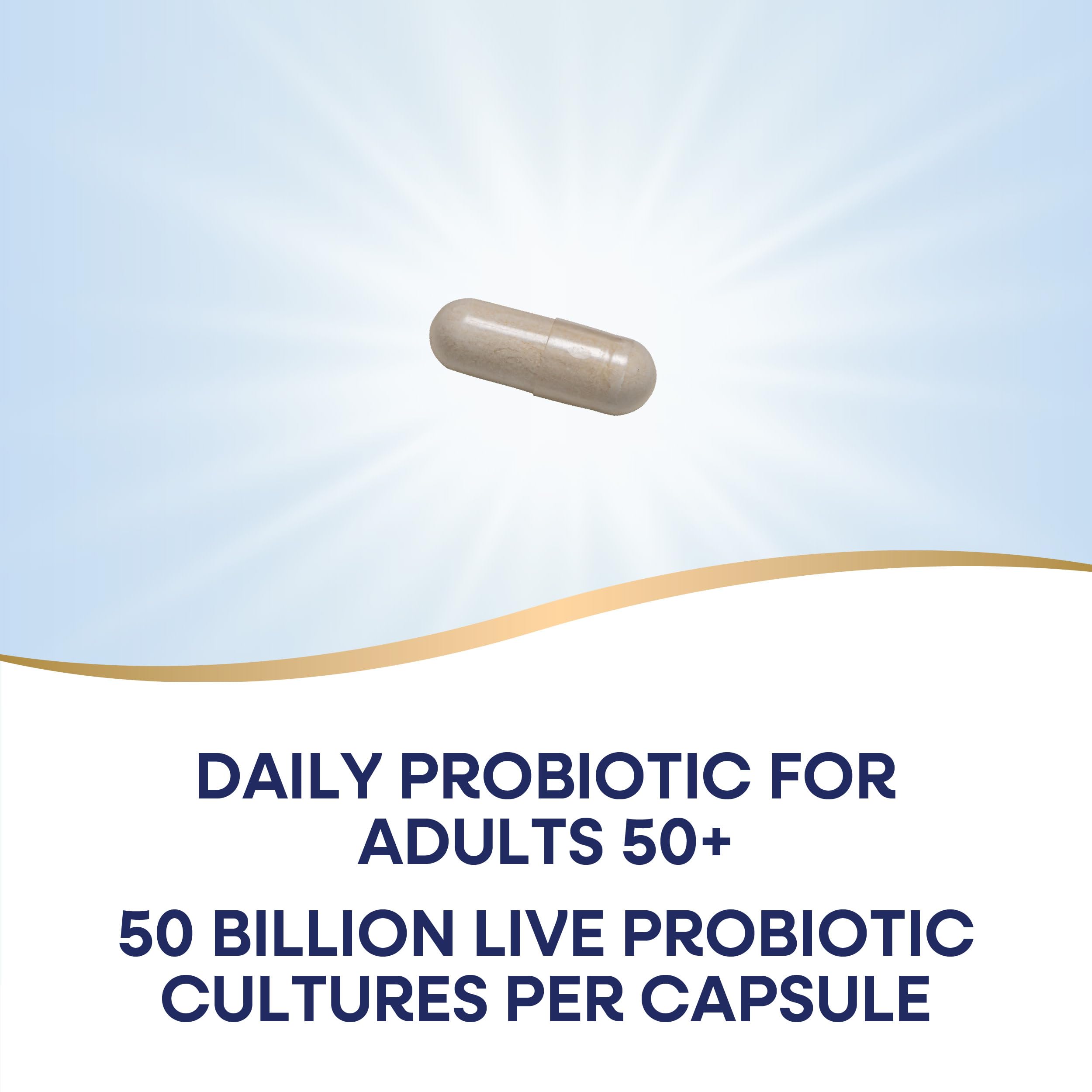 Nature's Way Fortify Optima Probiotic 50+ side view of bottle