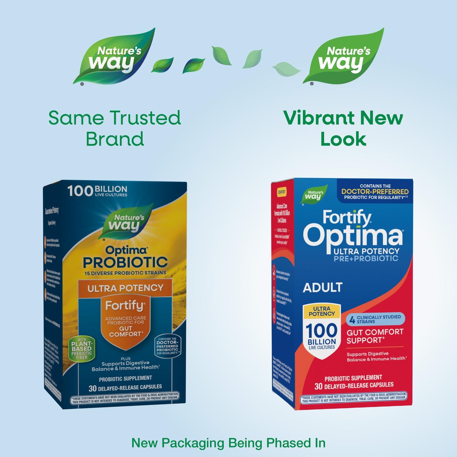 Nature's Way Fortify Optima Probiotic Capsules side view