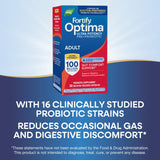 Nature's Way Fortify Optima Probiotic Capsules with label details