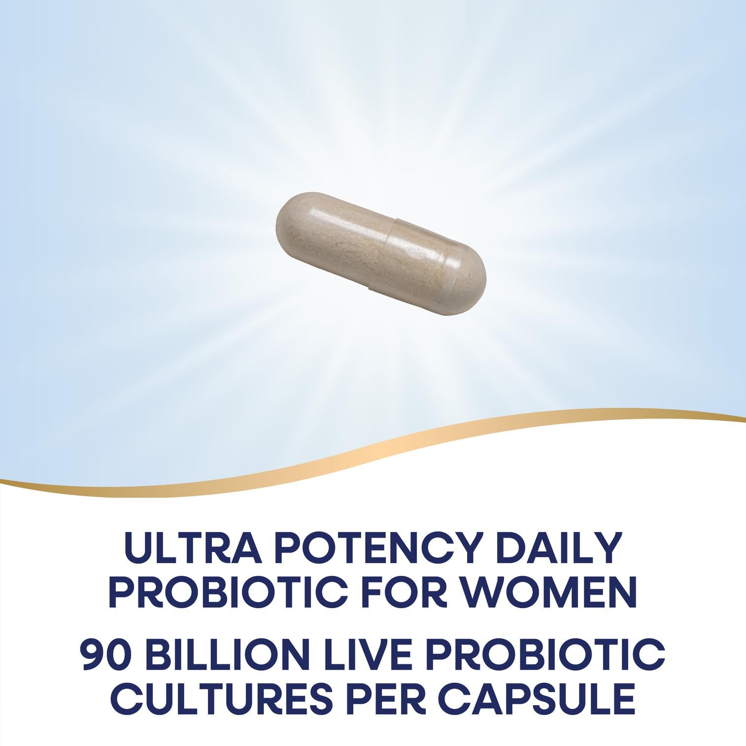 Nature's Way Fortify Optima Probiotic for Women capsule in hand