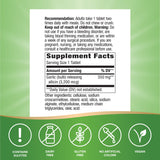 Nature's Way Garlicin Cardio back view showing ingredients