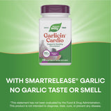 Nature's Way Garlicin Cardio displayed with a measuring spoon