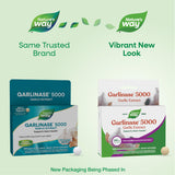 Nature's Way Garlinase 5000 supplement side view showing tablet size
