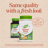 Nature's Way Ginger Root Capsules 1100mg back view