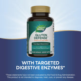 Nature's Way Gluten Defense 36g capsules on a wooden table