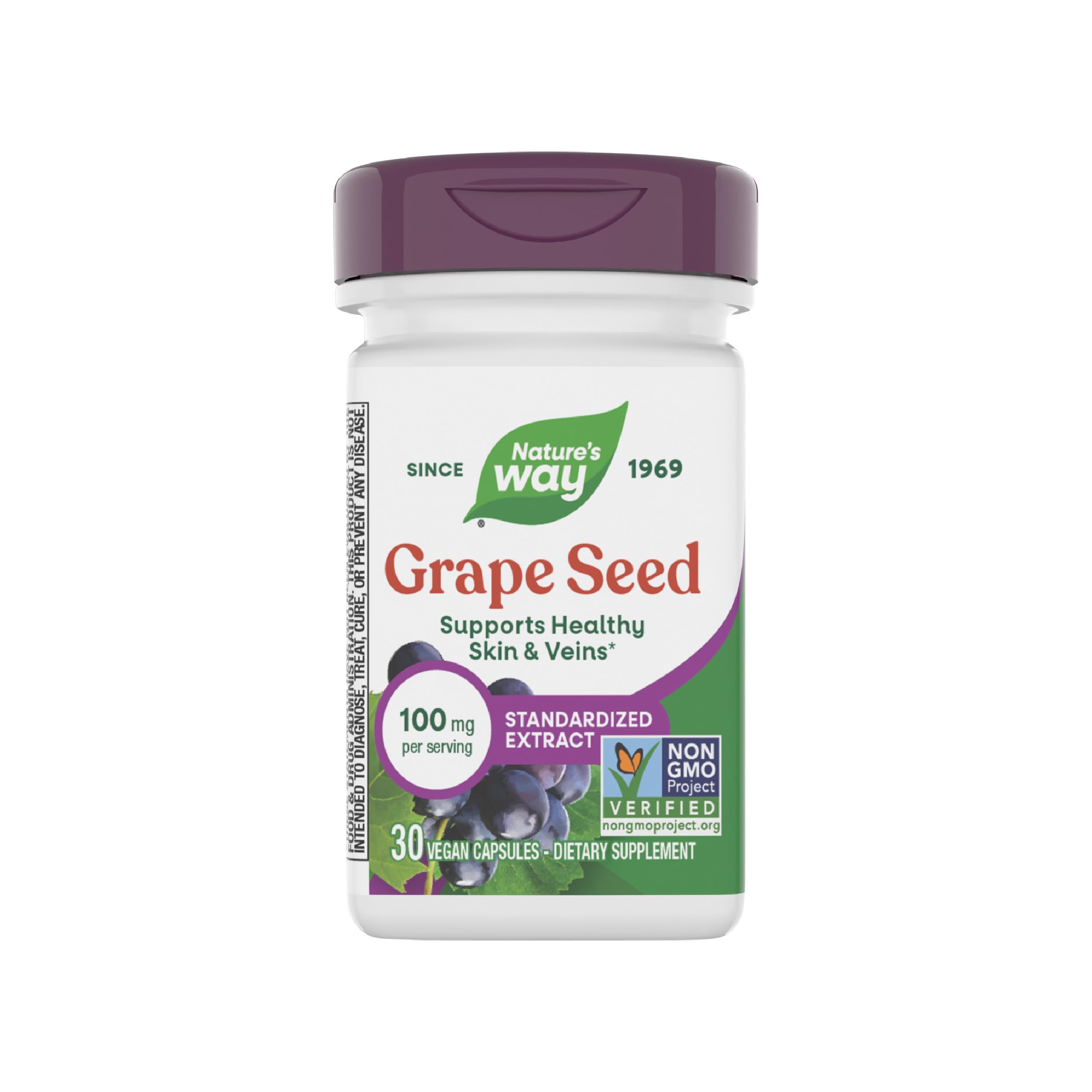 Nature's Way Grape Seed Extract 95% Polyphenols front view