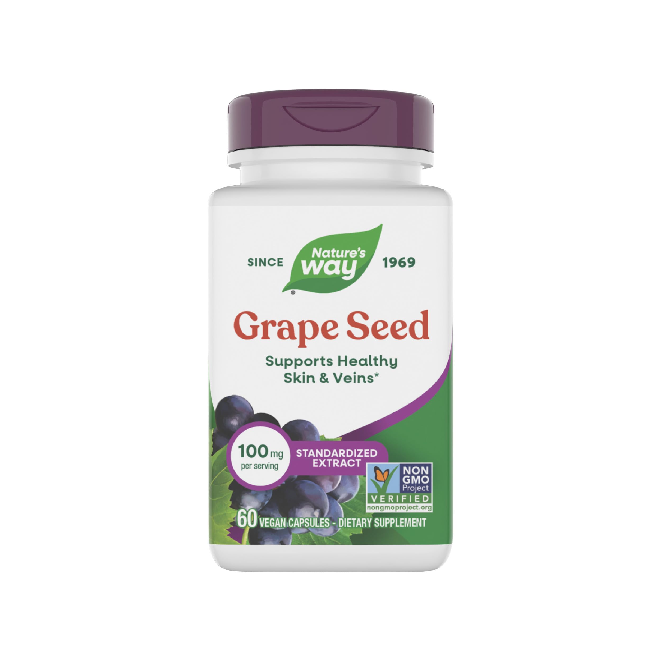Nature's Way Grape Seed Extract 95% Polyphenols front view