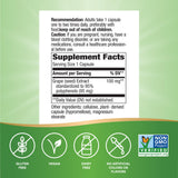 Nature's Way Grape Seed Extract 95% Polyphenols ingredients list