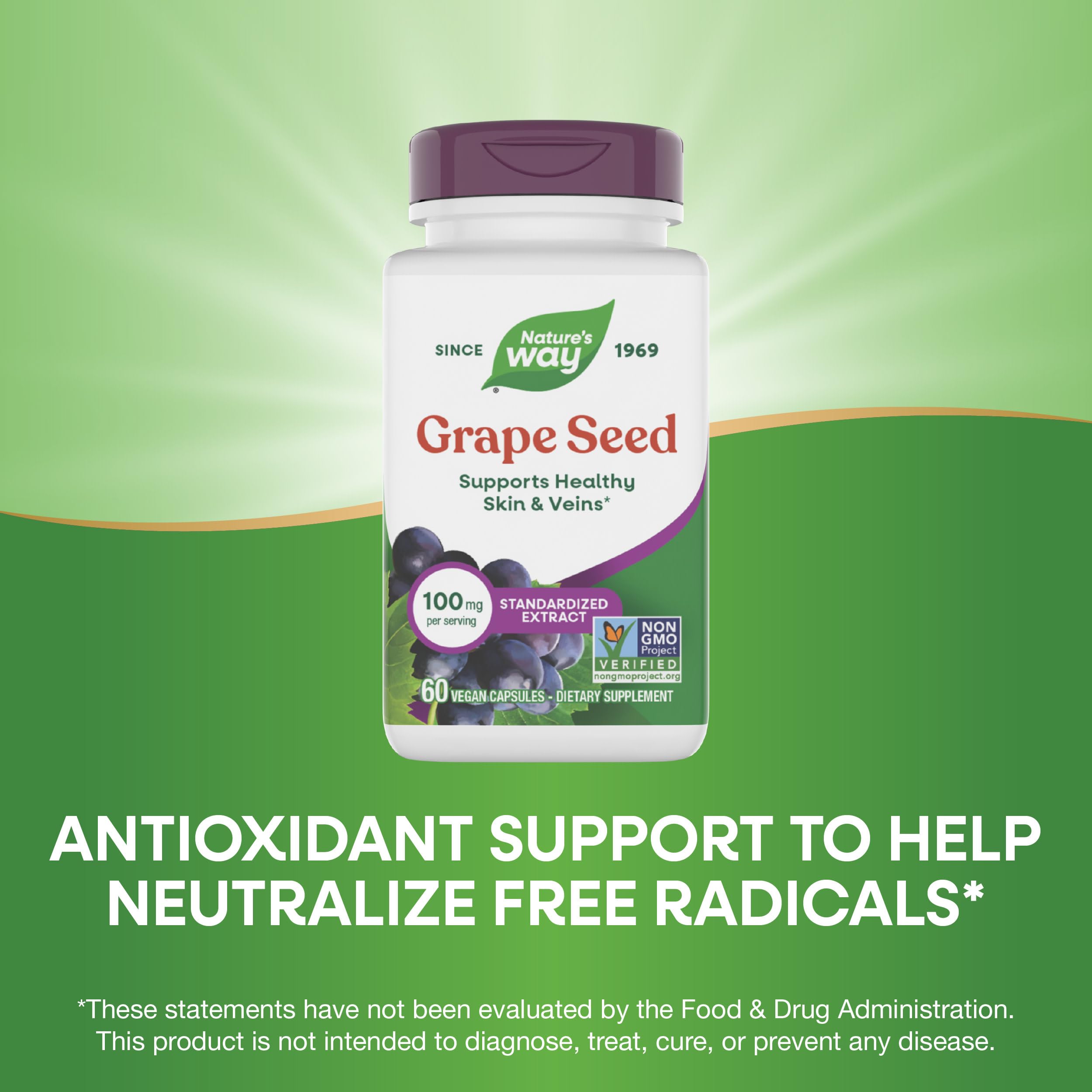 Nature's Way Grape Seed Extract 95% Polyphenols packaging